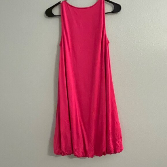 Alice‎ and Olivia Hot Pink Silk Blend Sleeveless Draped Front Bubble Dress XS - Picture 8 of 8